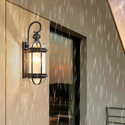 Scandinavian Glass Brass 1-Light Wall Sconce Lamp