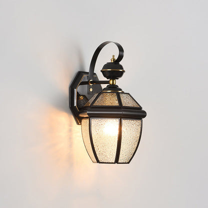 Scandinavian Glass Brass 1-Light Wall Sconce Lamp