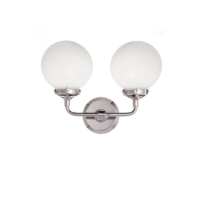 Magic Bean Round Glass Copper 1/2 Light Wall Sconce Lamp