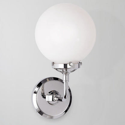 Magic Bean Round Glass Copper 1/2 Light Wall Sconce Lamp