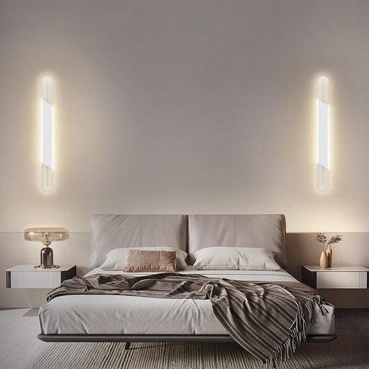Long Oval Long Bar Acrylic Hardware LED Wall Sconce Lamp