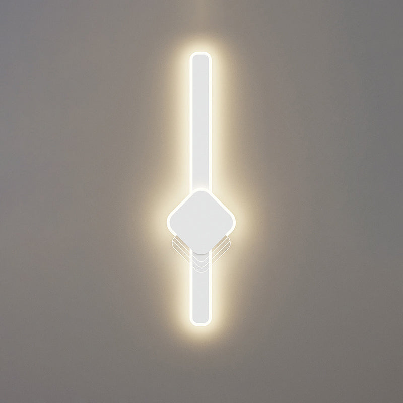 Long Oval Long Bar Acrylic Hardware LED Wall Sconce Lamp