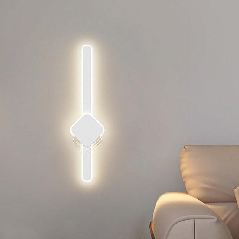 Long Oval Long Bar Acrylic Hardware LED Wall Sconce Lamp
