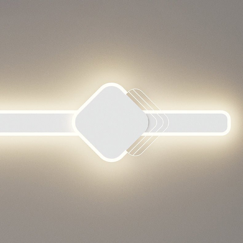 Long Oval Long Bar Acrylic Hardware LED Wall Sconce Lamp