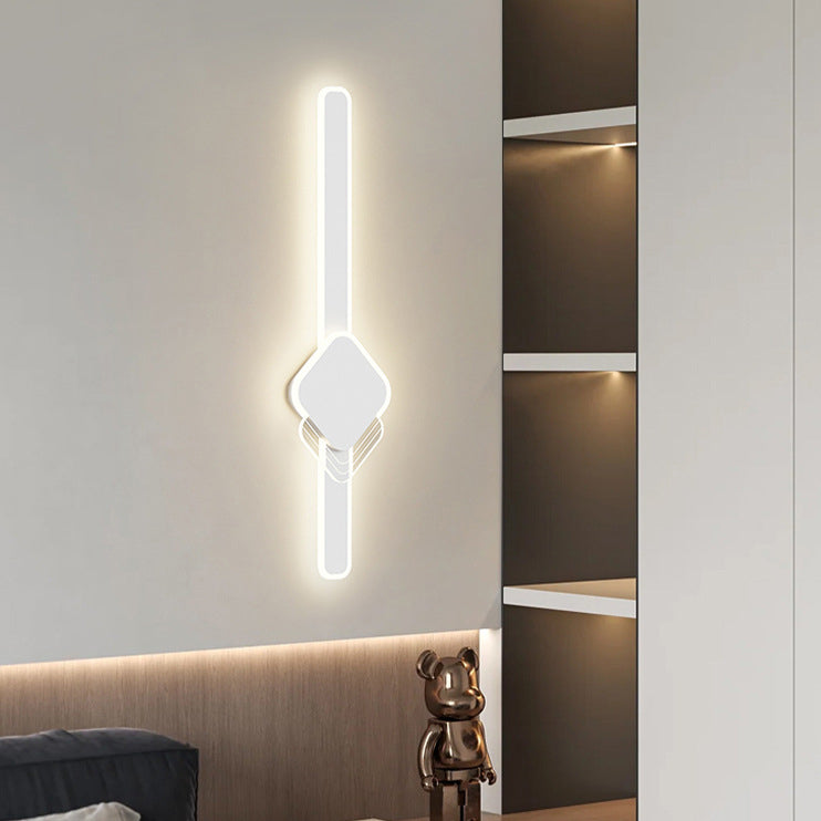 Long Oval Long Bar Acrylic Hardware LED Wall Sconce Lamp