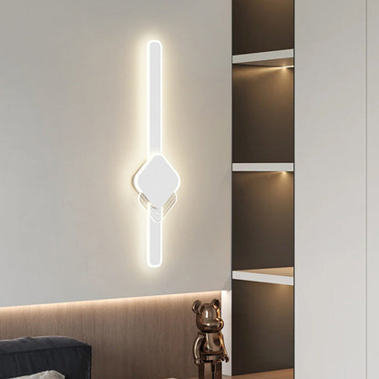 Long Oval Long Bar Acrylic Hardware LED Wall Sconce Lamp