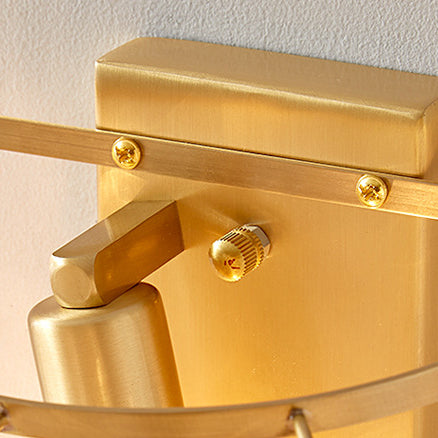 Prismatic Stacked Crystal Brass 3-Light Wall Sconce Lamp