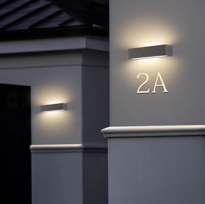 Square Long Acrylic Concrete LED Wall Sconce Lamp