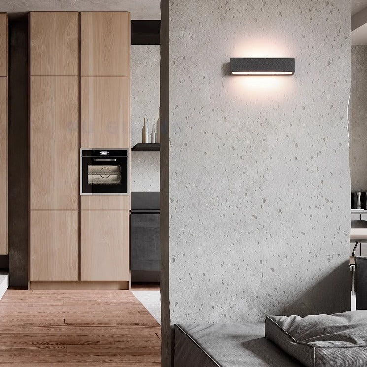 Square Long Acrylic Concrete LED Wall Sconce Lamp