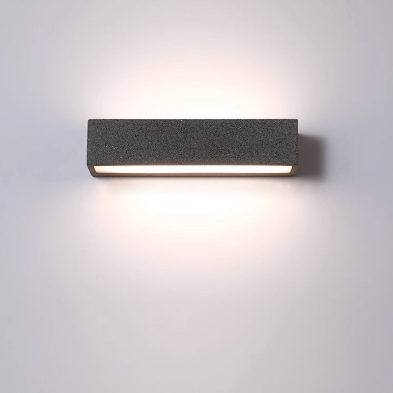 Square Long Acrylic Concrete LED Wall Sconce Lamp