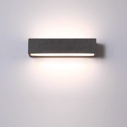 Square Long Acrylic Concrete LED Wall Sconce Lamp
