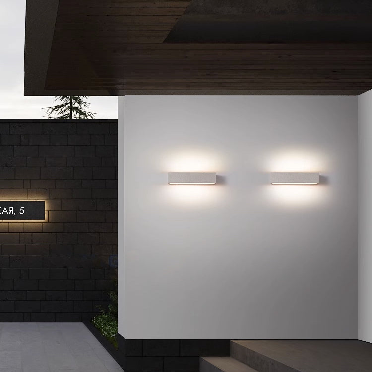 Square Long Acrylic Concrete LED Wall Sconce Lamp