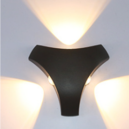Cross Triangle Hexagon Lens Aluminum LED Wall Sconce Lamp