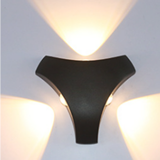 Cross Triangle Hexagon Lens Aluminum LED Wall Sconce Lamp