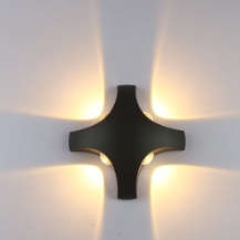 Cross Triangle Hexagon Lens Aluminum LED Wall Sconce Lamp