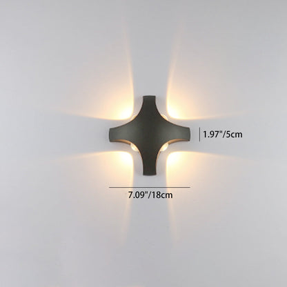 Cross Triangle Hexagon Lens Aluminum LED Wall Sconce Lamp