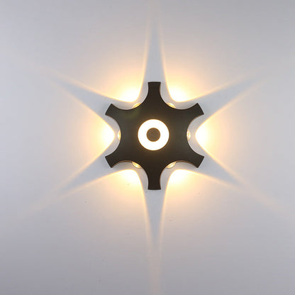 Cross Triangle Hexagon Lens Aluminum LED Wall Sconce Lamp