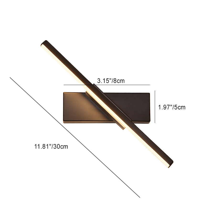 Scandinavian Long Rectangle Aluminum LED Wall Sconce Lamp