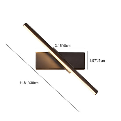 Scandinavian Long Rectangle Aluminum LED Wall Sconce Lamp