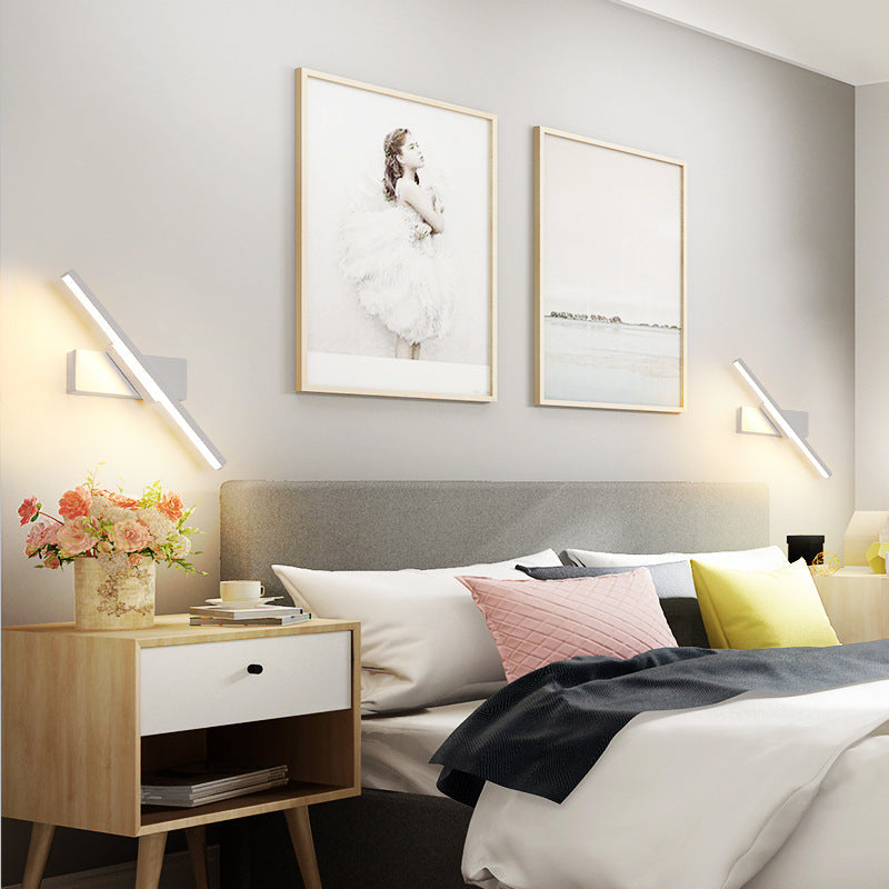 Scandinavian Long Rectangle Aluminum LED Wall Sconce Lamp