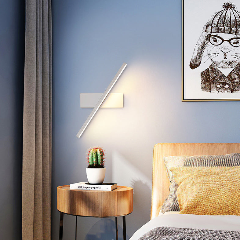 Scandinavian Long Rectangle Aluminum LED Wall Sconce Lamp