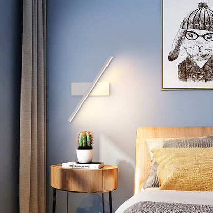 Scandinavian Long Rectangle Aluminum LED Wall Sconce Lamp