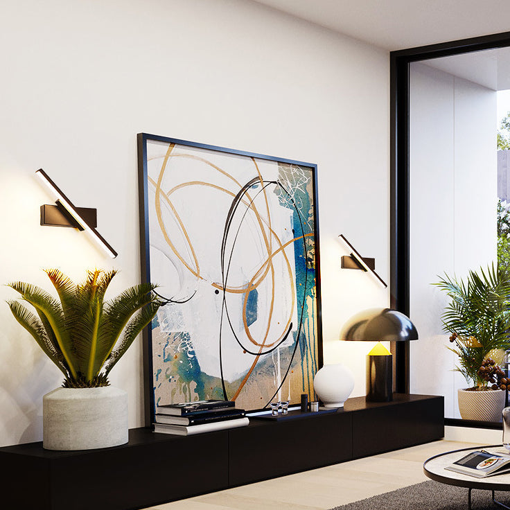 Scandinavian Long Rectangle Aluminum LED Wall Sconce Lamp