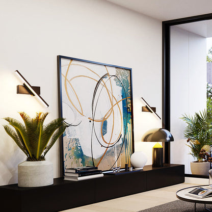 Scandinavian Long Rectangle Aluminum LED Wall Sconce Lamp