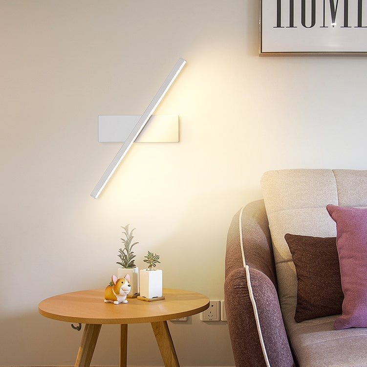 Scandinavian Long Rectangle Aluminum LED Wall Sconce Lamp