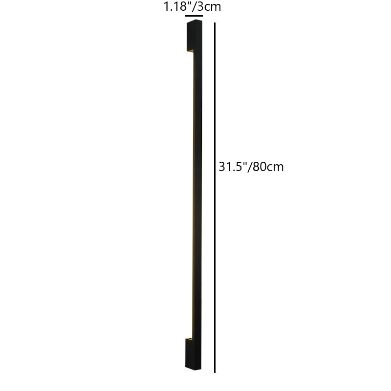 Rectangular Base Strip PC Aluminum LED Wall Sconce Lamp