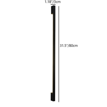 Rectangular Base Strip PC Aluminum LED Wall Sconce Lamp