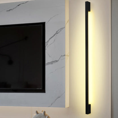 Rectangular Base Strip PC Aluminum LED Wall Sconce Lamp