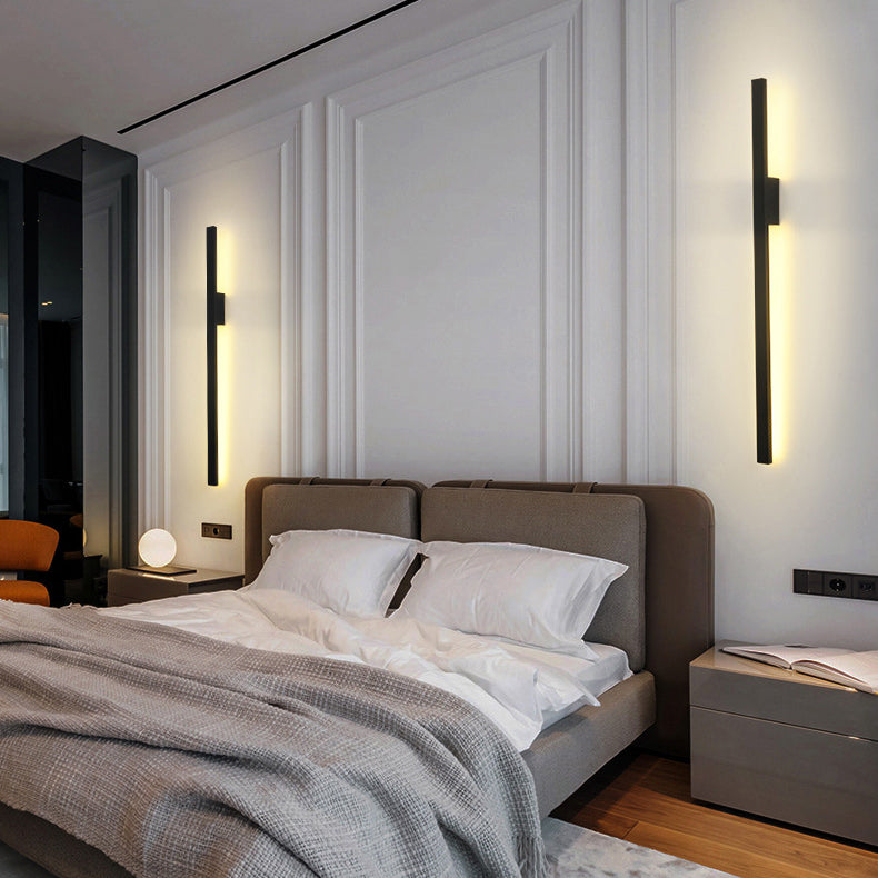 Rectangular Base Strip PC Aluminum LED Wall Sconce Lamp