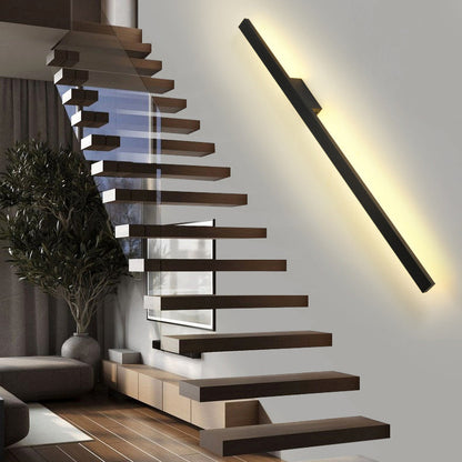 Rectangular Base Strip PC Aluminum LED Wall Sconce Lamp