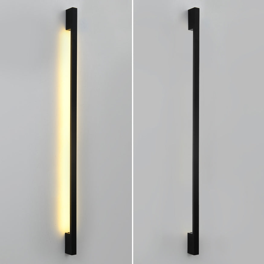 Rectangular Base Strip PC Aluminum LED Wall Sconce Lamp