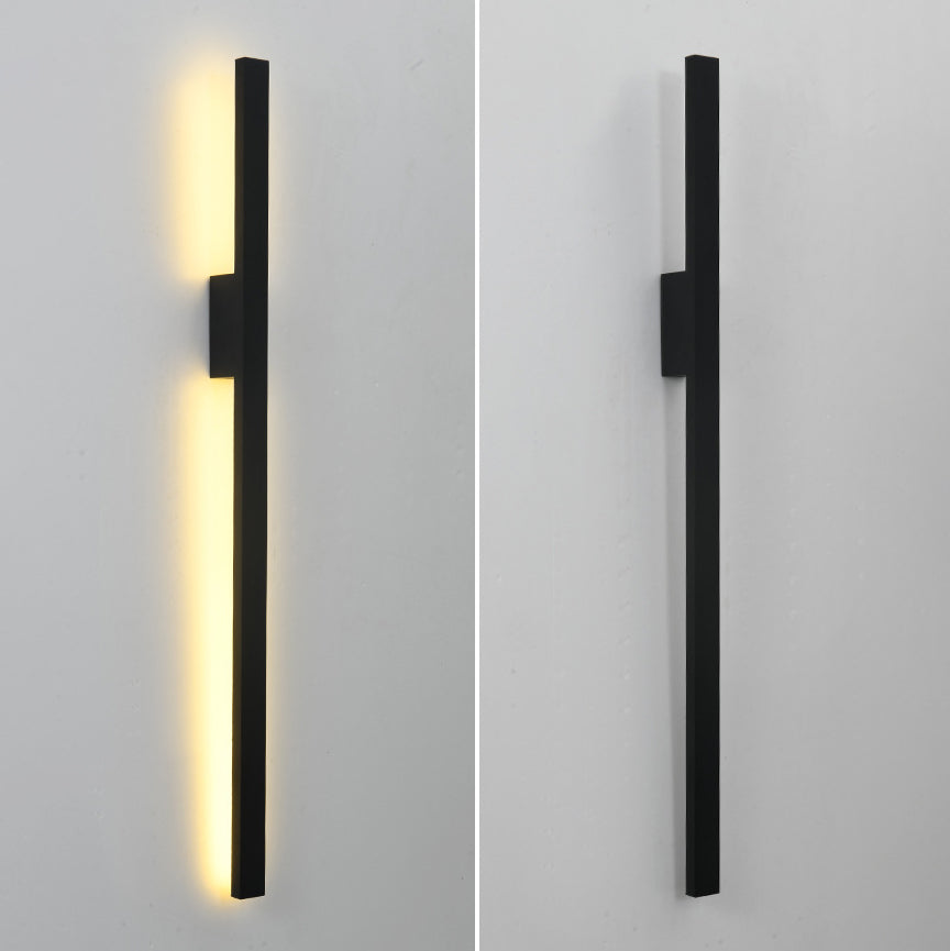 Rectangular Base Strip PC Aluminum LED Wall Sconce Lamp