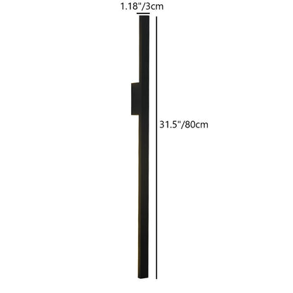 Rectangular Base Strip PC Aluminum LED Wall Sconce Lamp