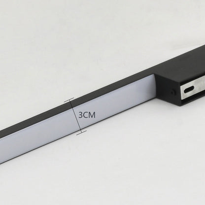 Rectangular Base Strip PC Aluminum LED Wall Sconce Lamp