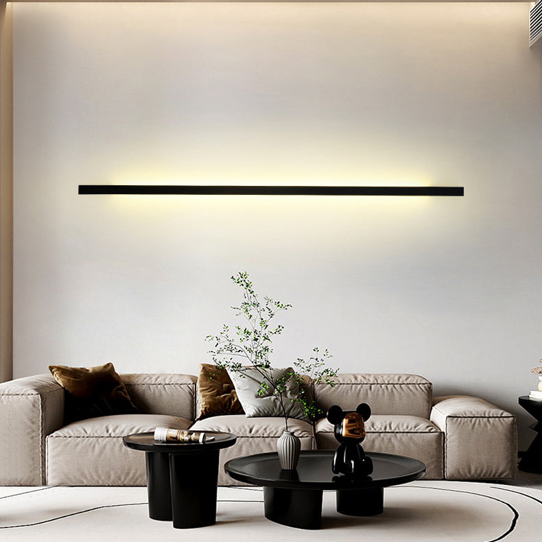 Rectangular Base Strip PC Aluminum LED Wall Sconce Lamp
