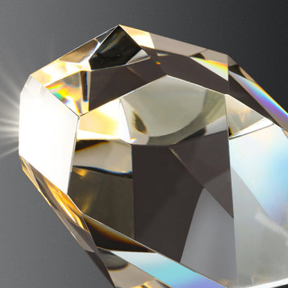 Irregular Diamond Round Crystal Copper LED Wall Sconce Lamp