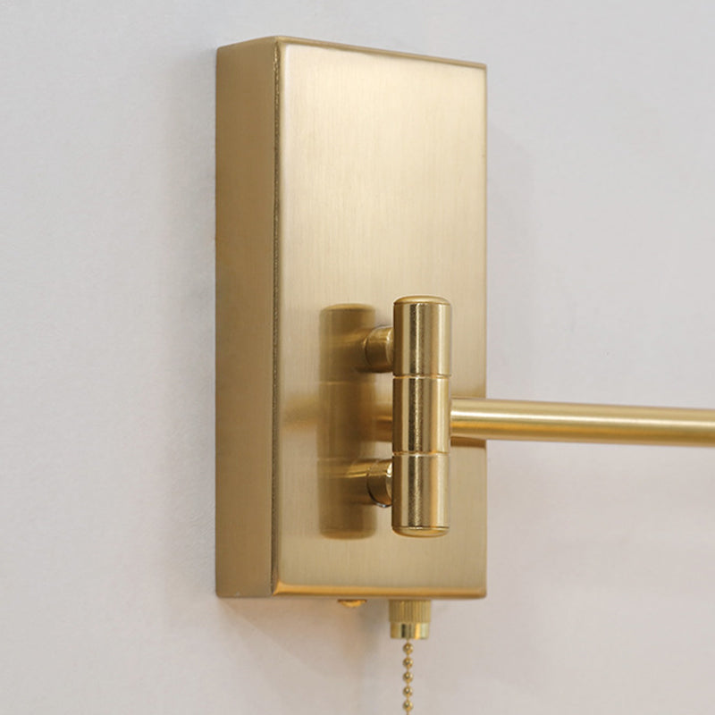 Scandinavian Rotatable Wood Metal 1-Light Wall Sconce Lamp