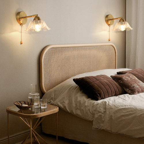 Scandinavian Glass Hardware 1-Light Wall Sconce Lamp