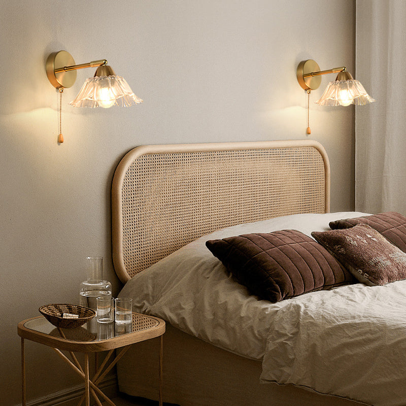 Scandinavian Glass Hardware 1-Light Wall Sconce Lamp