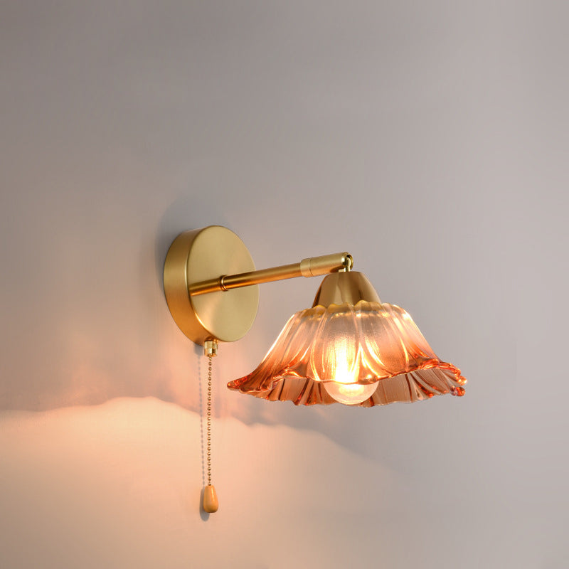 Scandinavian Glass Hardware 1-Light Wall Sconce Lamp