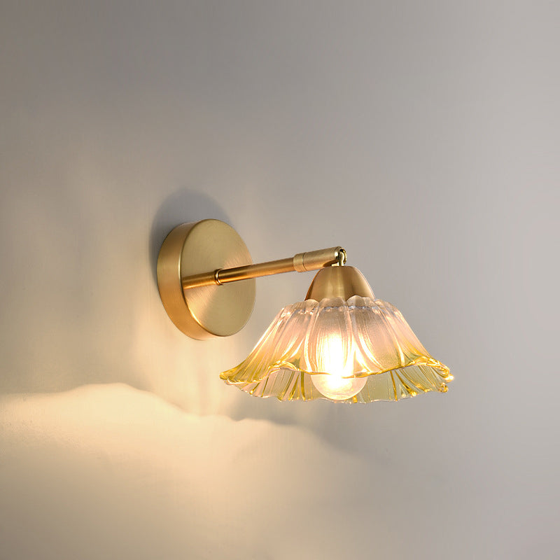 Scandinavian Glass Hardware 1-Light Wall Sconce Lamp