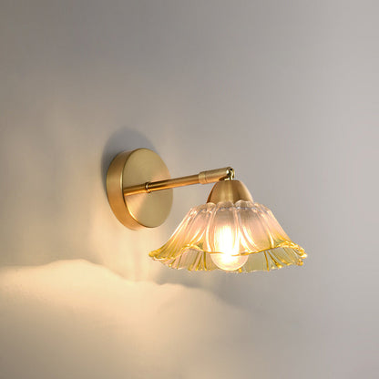 Scandinavian Glass Hardware 1-Light Wall Sconce Lamp
