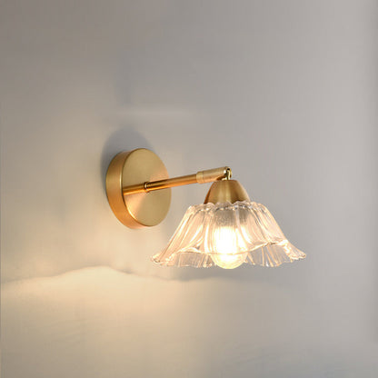 Scandinavian Glass Hardware 1-Light Wall Sconce Lamp