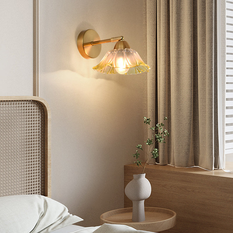Scandinavian Glass Hardware 1-Light Wall Sconce Lamp