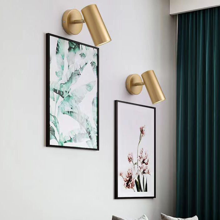 Scandinavian Round Curved Iron 1-Light Wall Sconce Lamp