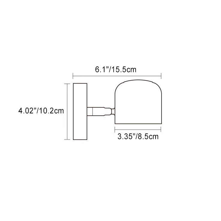 Cylinder Round Rotatable Aluminum LED Wall Sconce Lamp
